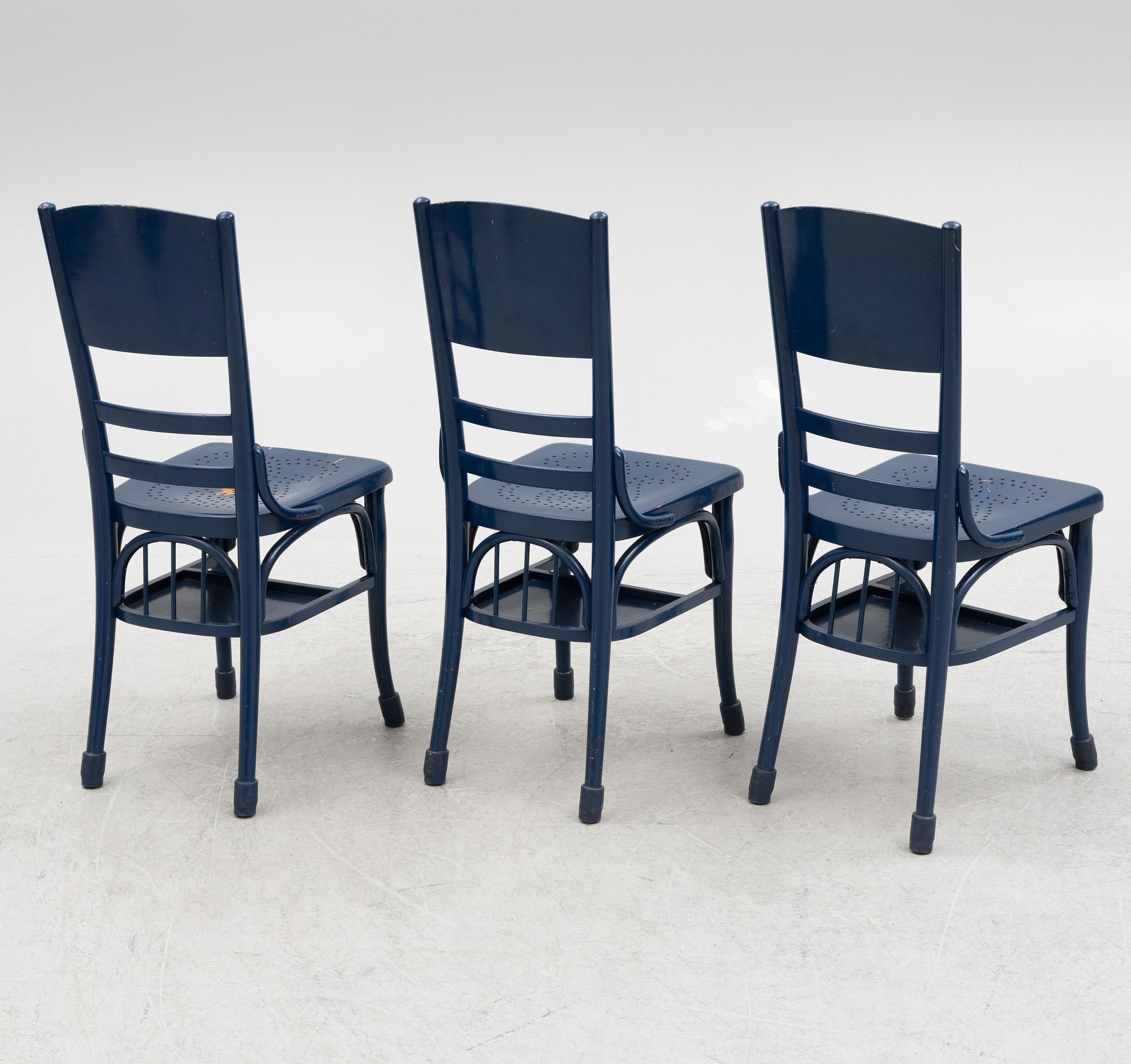 Gemla, three 'Telephone chairs', early 20th century.