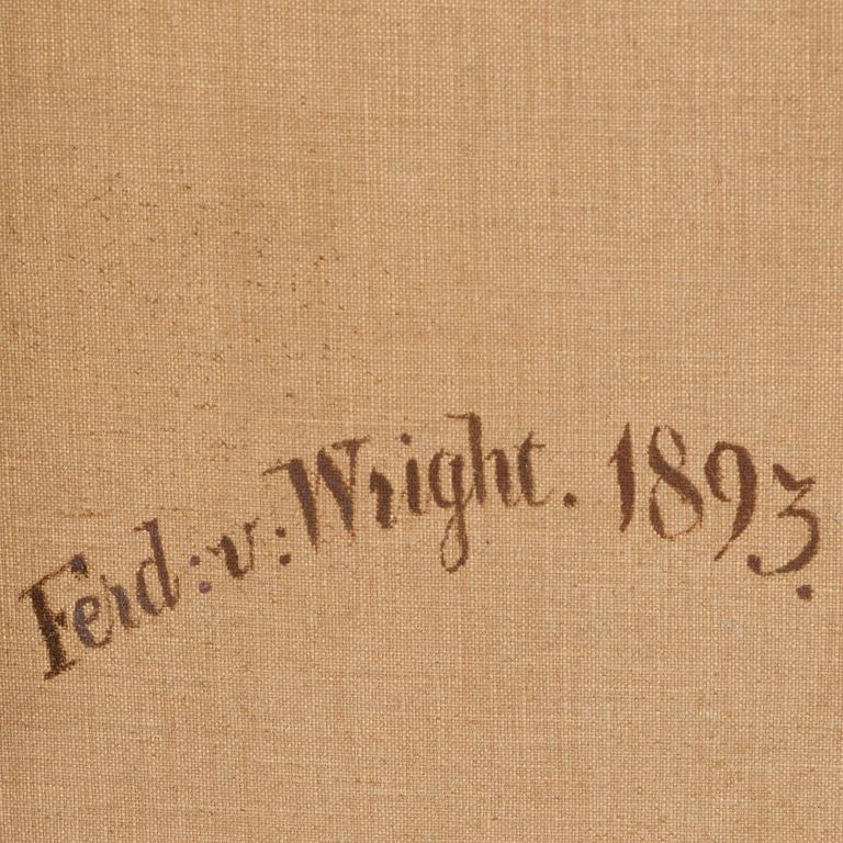 FERDINAND VON WRIGHT, KOTKA SAALIINEEN.