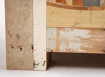 Piet Hein Eek, Armchairs, a pair, “Large Scrapwood Chair”, the Netherlands, after 2008.