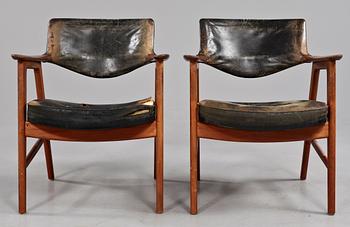 KARMSTOLAR, ett par, Erik Kirkegaard, Danmark, 1950/60-tal.
