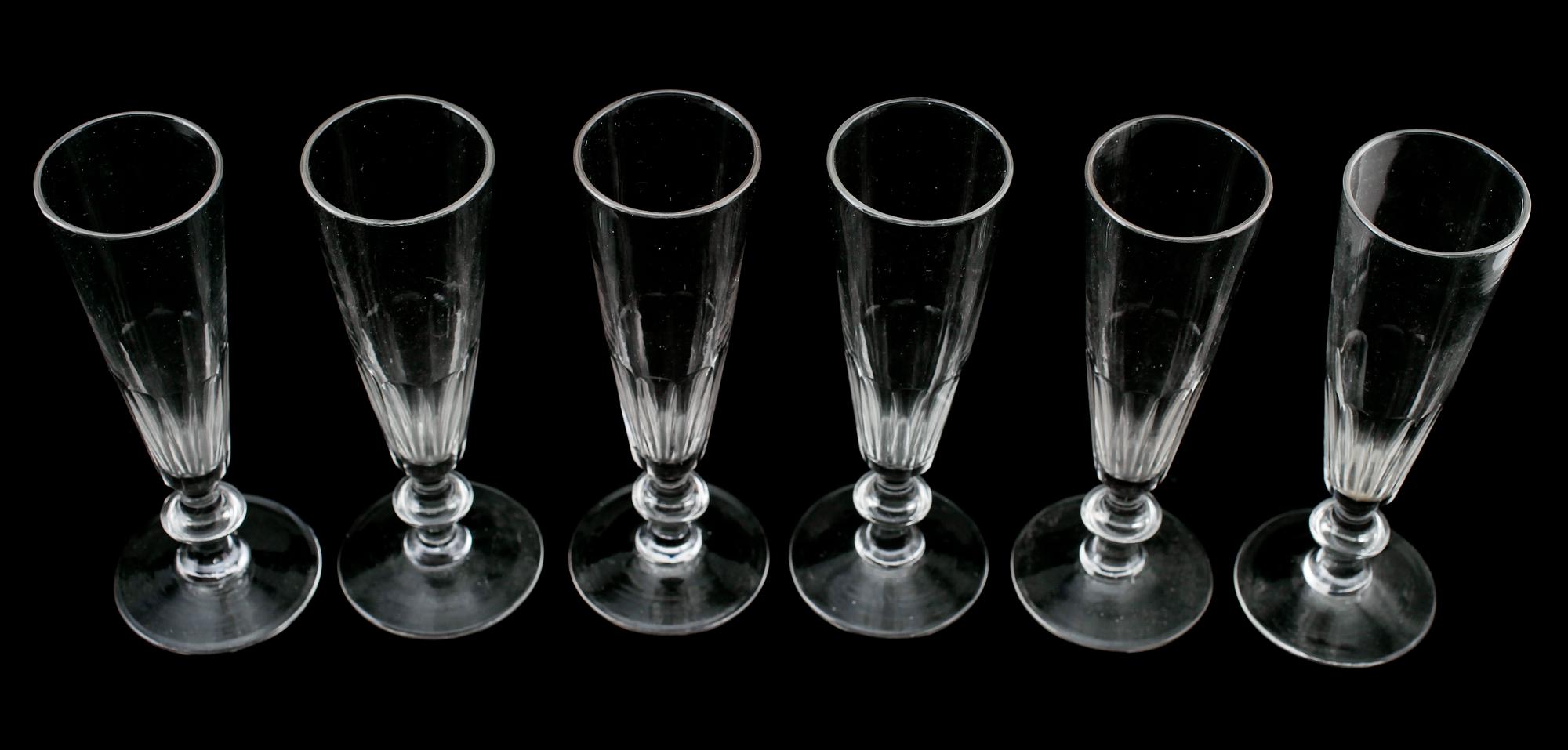 CHAMPAGNESTRUTAR, 6 st, 1800-talets andra hälft.