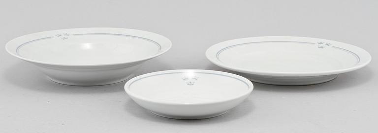 SERVISDELAR, 60 st, för Svenska Amerika Linien, Bauscher Weiden, Tyskland, 1900-talets andra hälft.