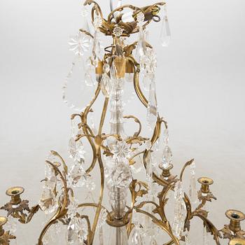 Chandelier in the Louis XV style, late 19th century.