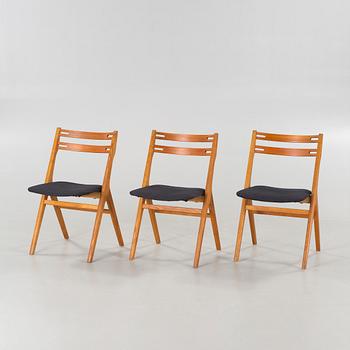 Three 1950/60s chairs, possibly by Arne Vodder and Helge Sibast, Sibast Furniture, Denmark.