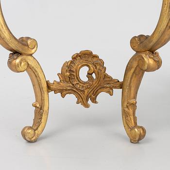 A Rococo style console table, late 19th Century.