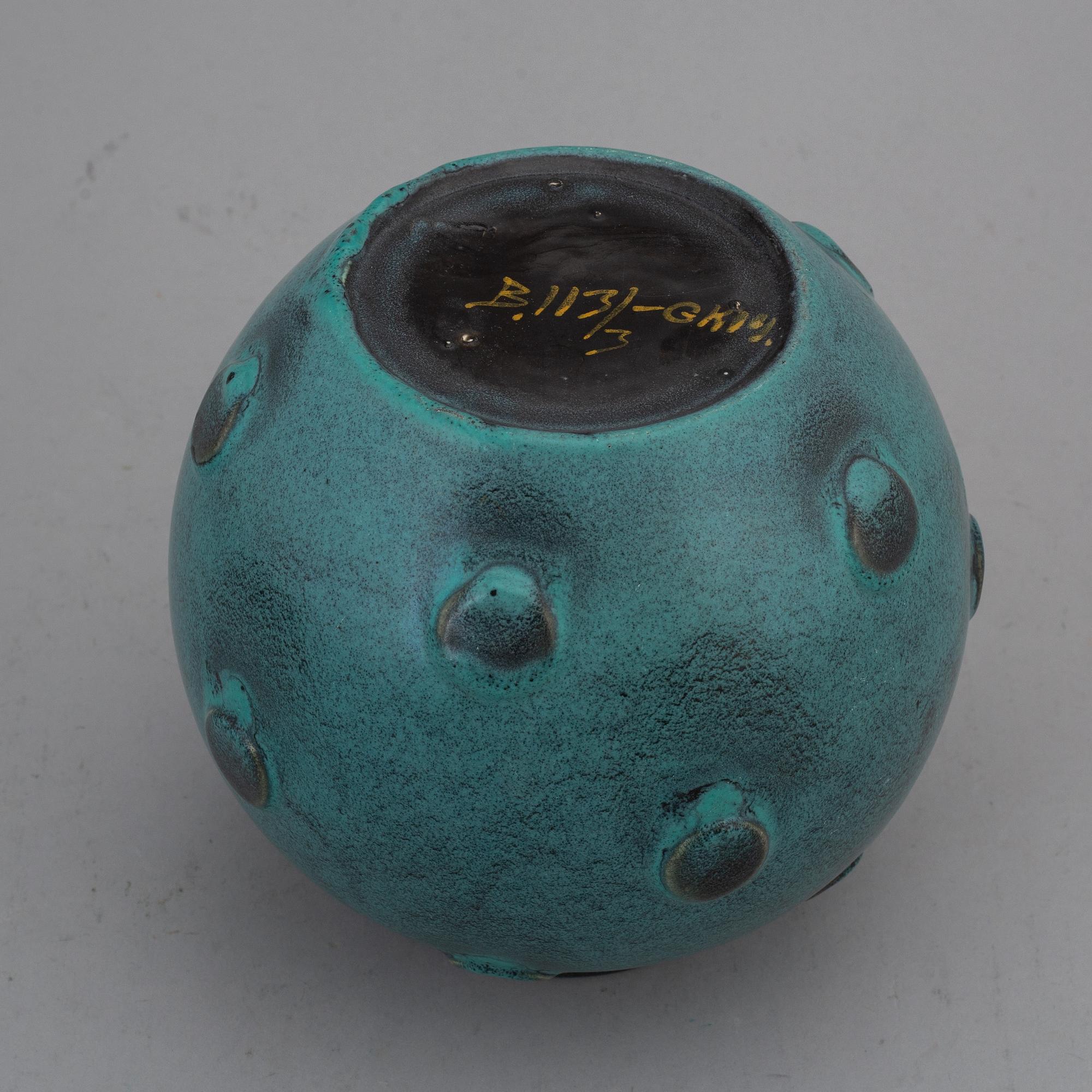 BO FAJANS, vas, lergods, 1900-talets första hälft.