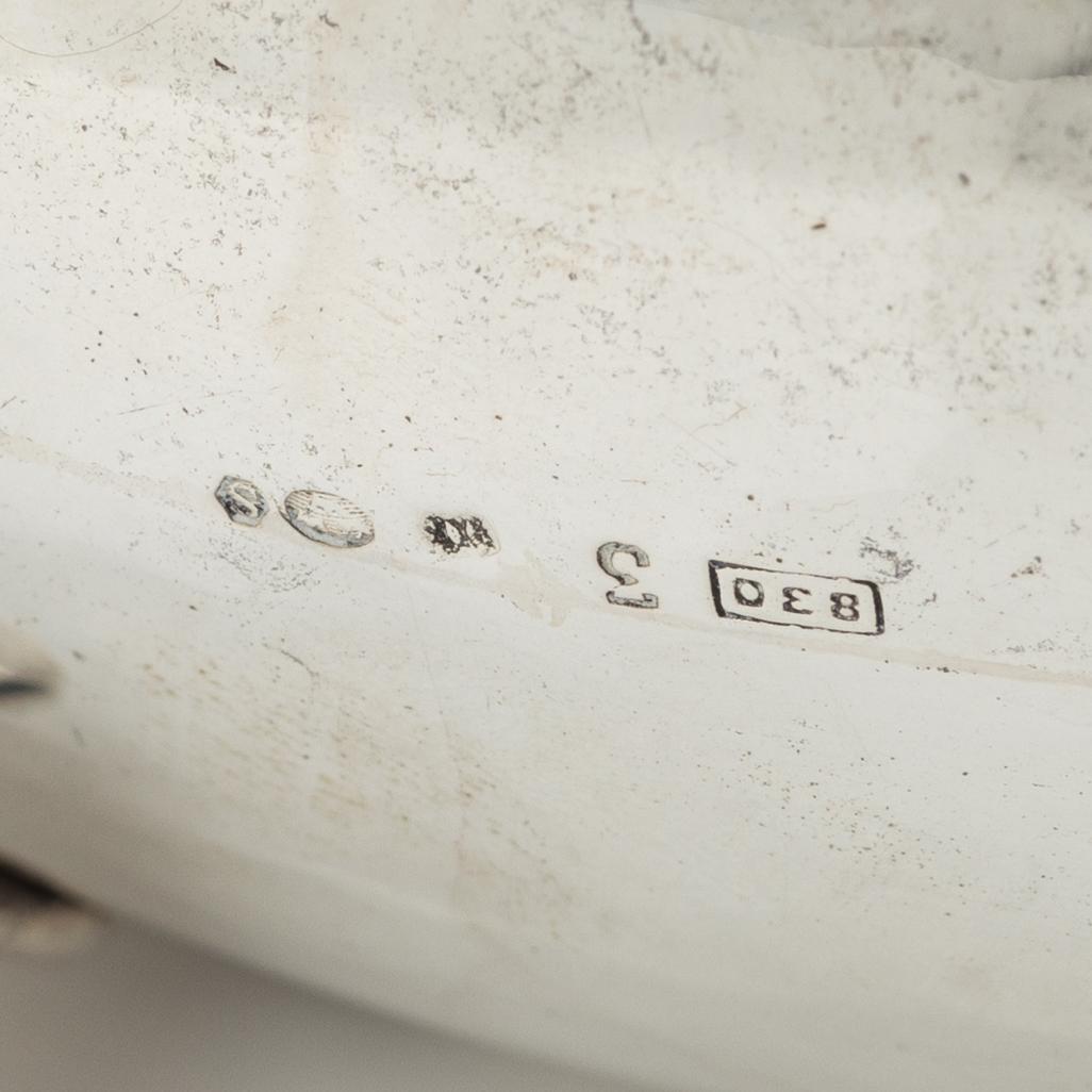 Såskanna, silver, rokokostil.