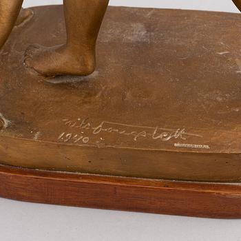 Nils Fougstedt, skulpture, bronze, signed and dated 1940.