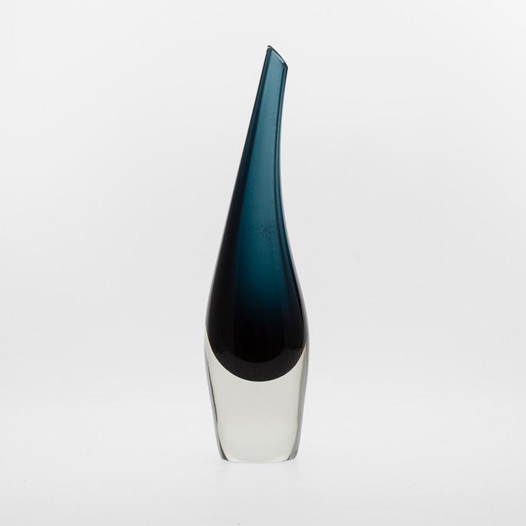 VAS, glas, signerad Tapio Wirkkala -3299. Iittala 1950-60-tal.