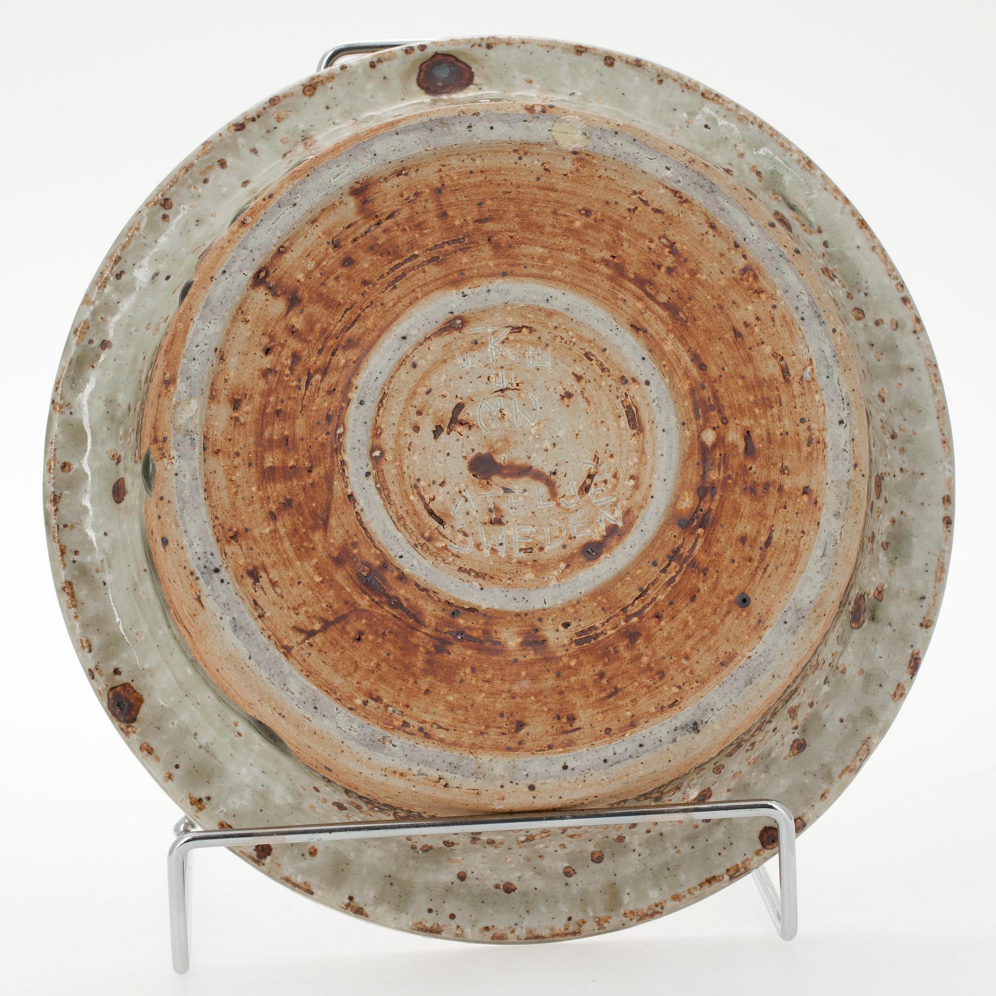 SKÅLFAT, stengods, Marianne Westman, Rörstrand Ateljé Sweden.