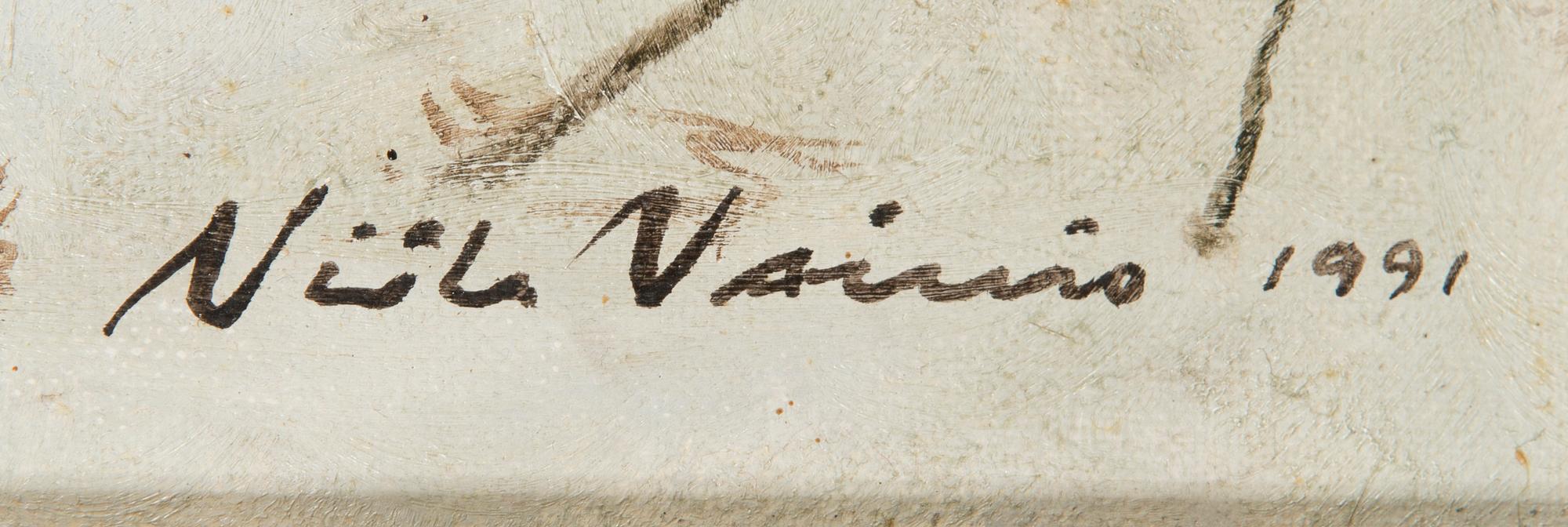 Niilo Vainio, olja på duk, signerad och daterad 1991.