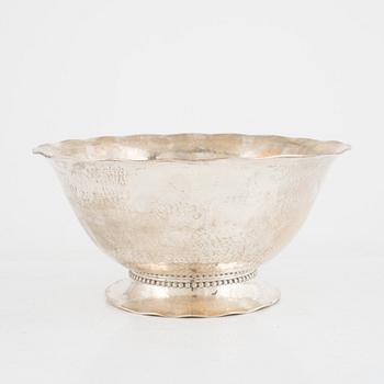 A Swedish silver bowl, mark of GAB, Stockholm 1940.