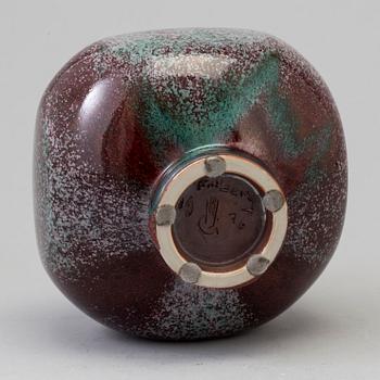 BERNDT FRIBERG, a stoneware vase from Gustavsberg Studio, 1976.