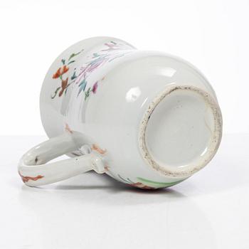 Parti Famille Rose-porslin, 5 delar, kina, Qianlong (1736-95).