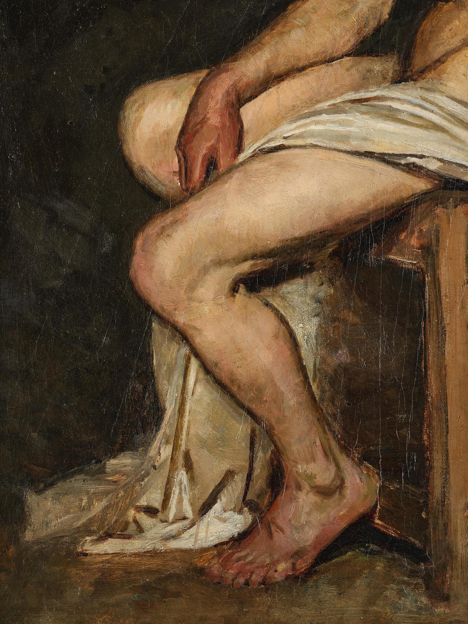 Anders Zorn, The model Skald, academy janitor.
