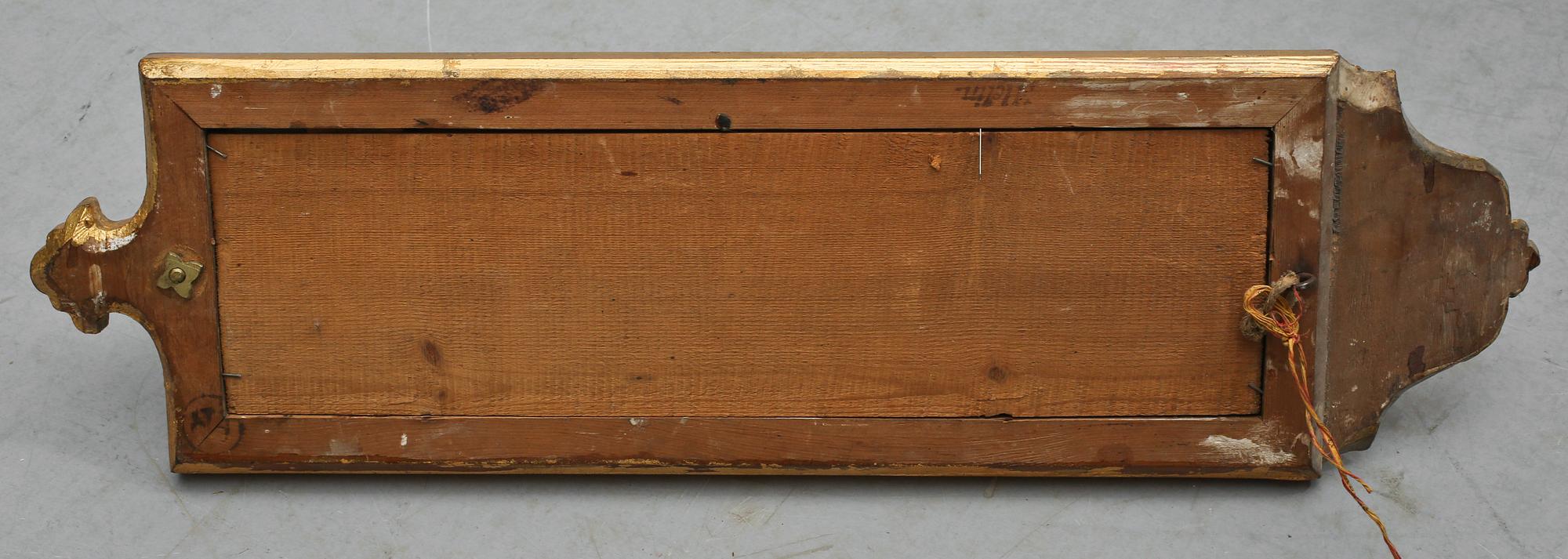SPEGELLAMPETT, gustaviansk, Jakob Pettersson Helin, Stockholm, signerad, 1700-tal.