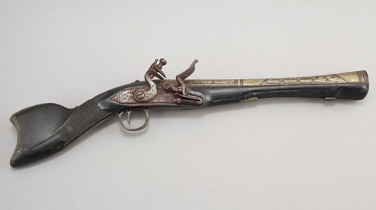 FLINTLÅSVAPEN, orientalisk, 1800-tal.