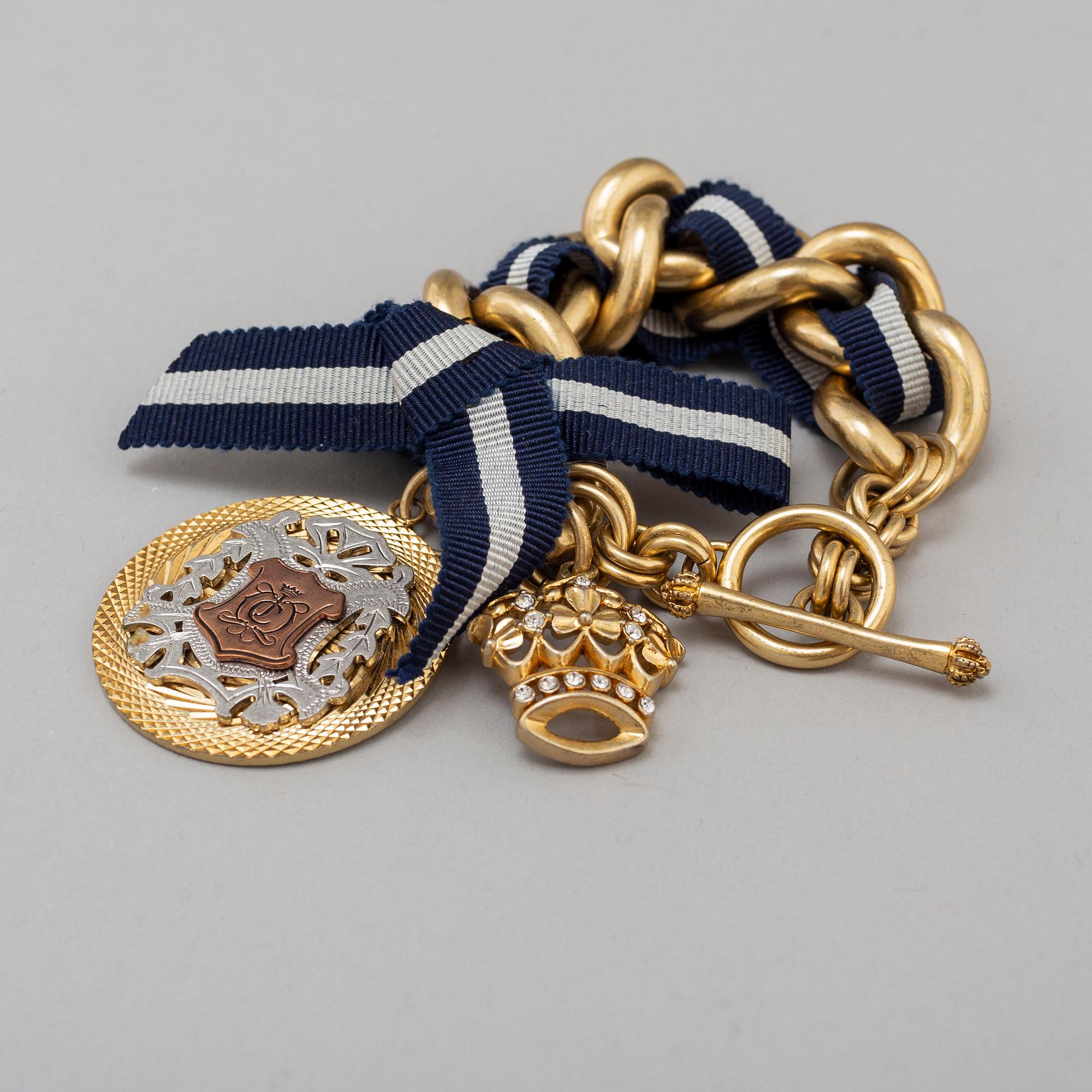 JUICY COUTURE, halsband och armband, metall och textil, 2000-tal.