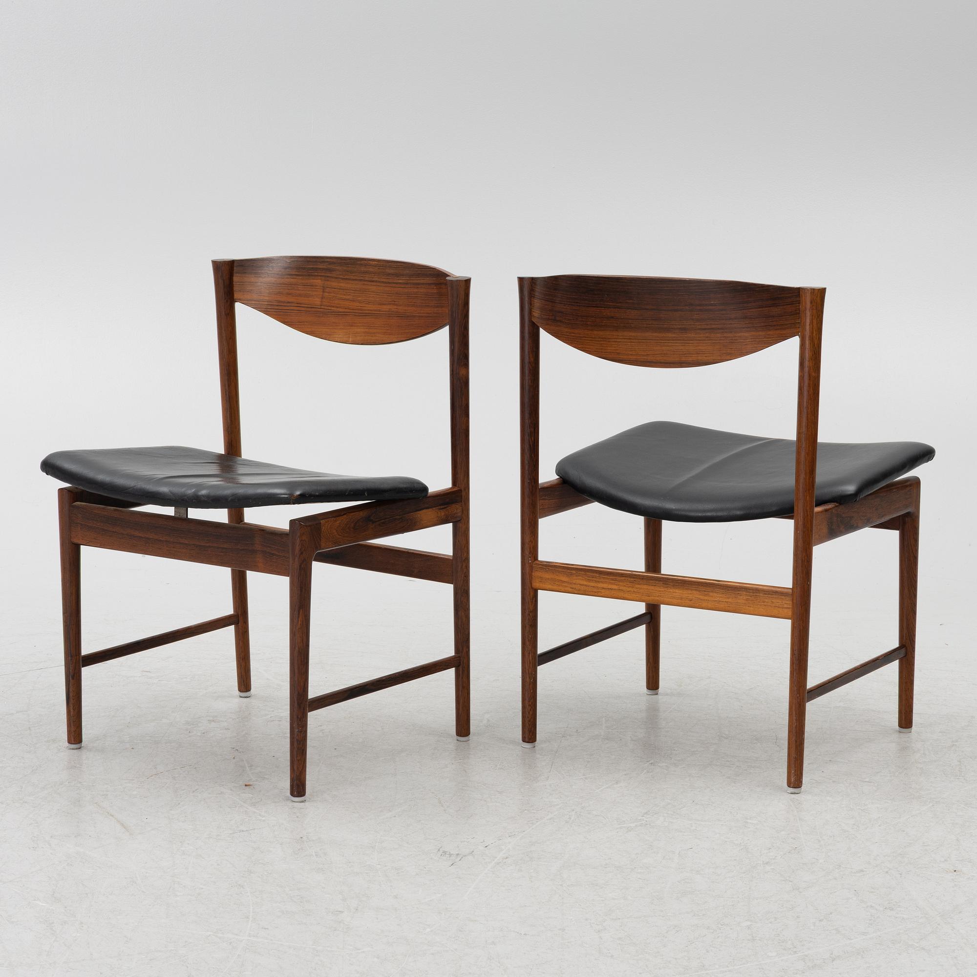 Ib Kofod-Larsen, a seven-piece dining suite, Säffle Möbelfabrik, 1960's.