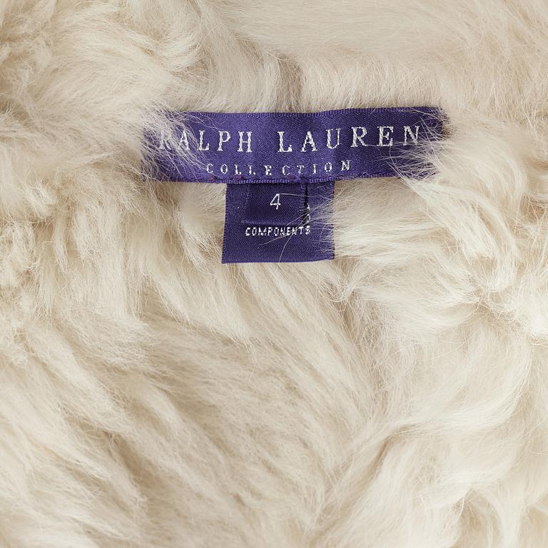 A lambskin-leather vest by Ralph Lauren.