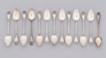 A 59-piece set of 'Suomi' silver cutlery, Kultateollisuus, Turku 1997-2010.