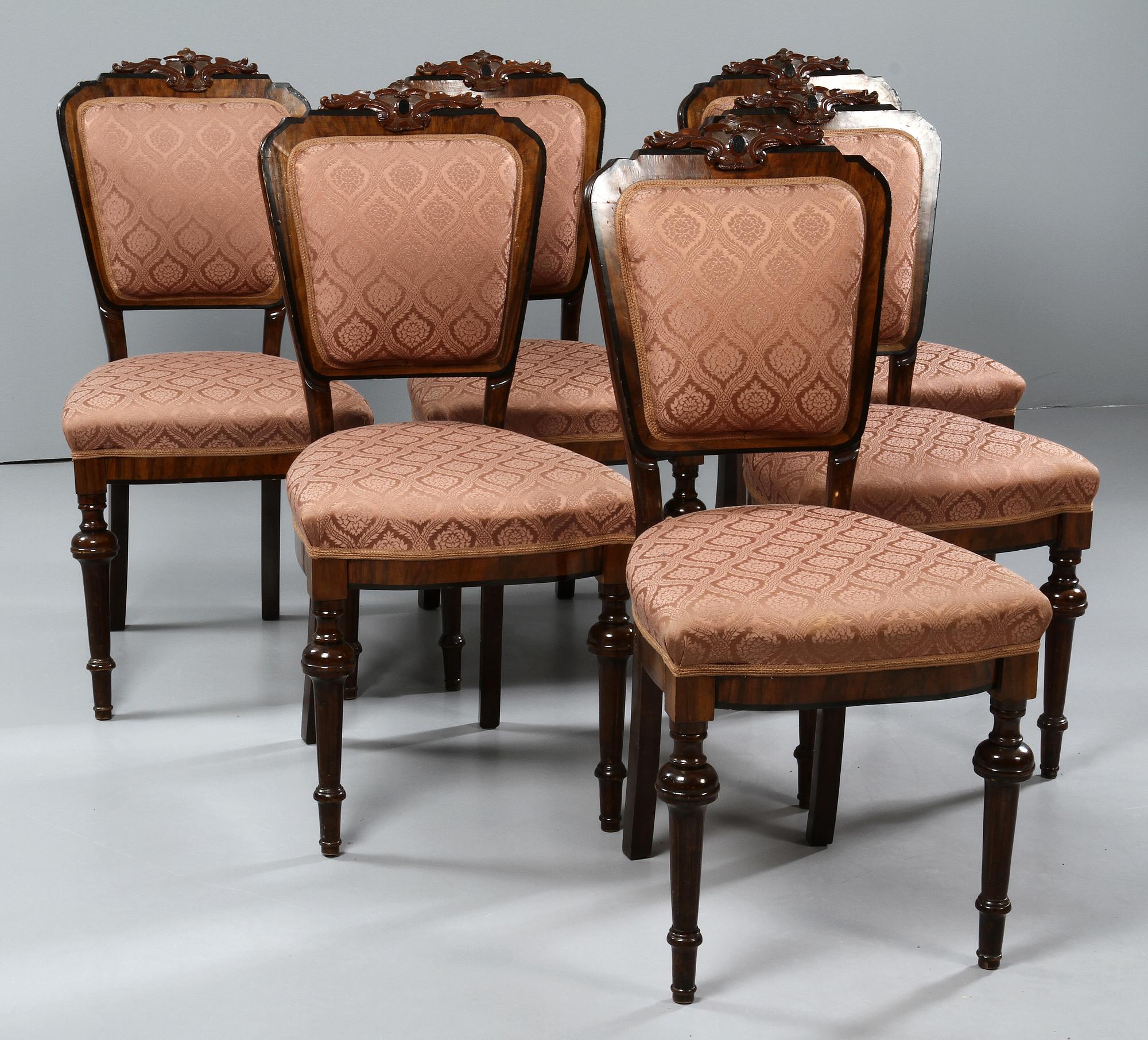 STOLAR, 6 st, nyrenässans, 1800-talets andra hälft.