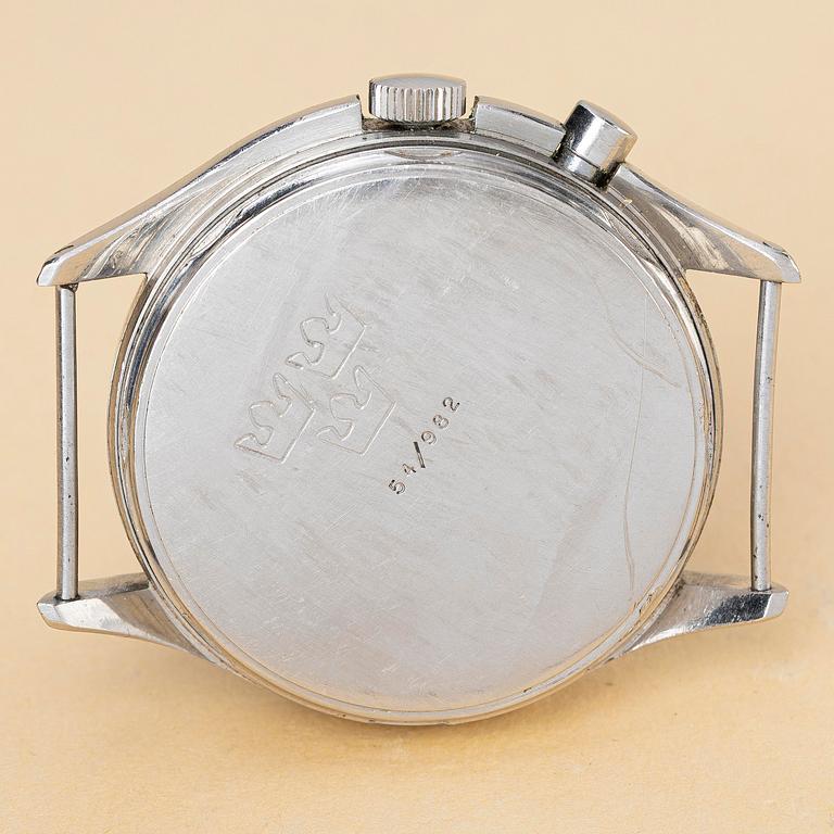 Lemania, Tg 195, "Tropical Dial", "Tre Kronor/Three crowns", ca 1954.