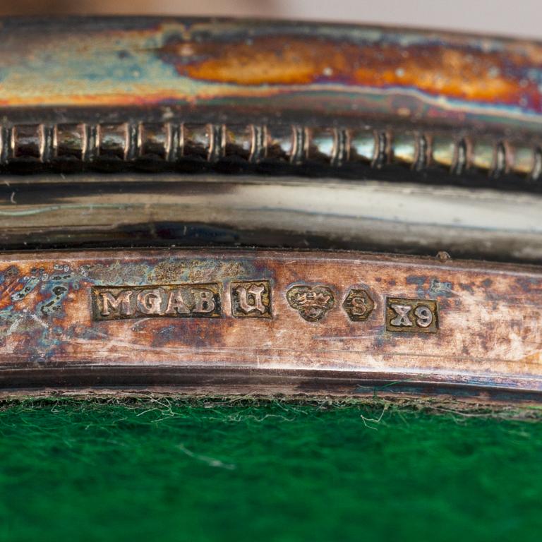 Ljusstakar, 4 st, silver, K.G. Markströms Guldsmeds Ab,  Uppsala, 1972.