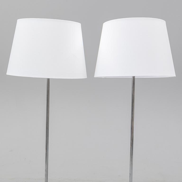 A pair of chrome standard lights from Bergbom.