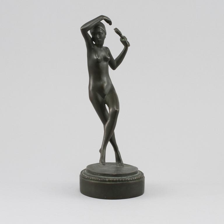 ARVID KNÖPPEL, skulptur, patinerad brons, signerad.