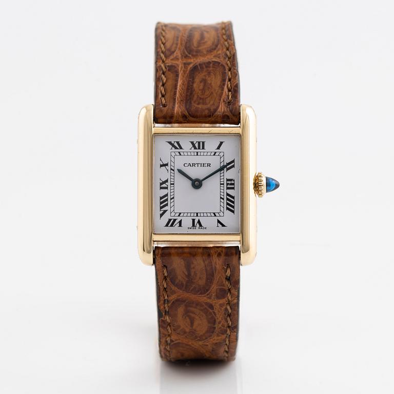 Cartier, Tank, Paris, wristwatch, 20,5, x 20 (28) mm.