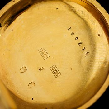 FICKUR, 18K guld, tidigt 1900-tal. Total vikt inklusive urhus ca 38 g.