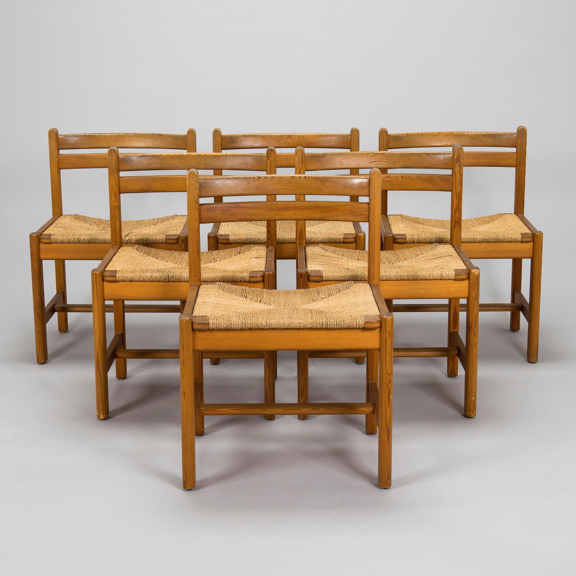 Børge Mogensen, an 'Asserbo' dining table and six chairs, Firma Karl Andersson & Söner.