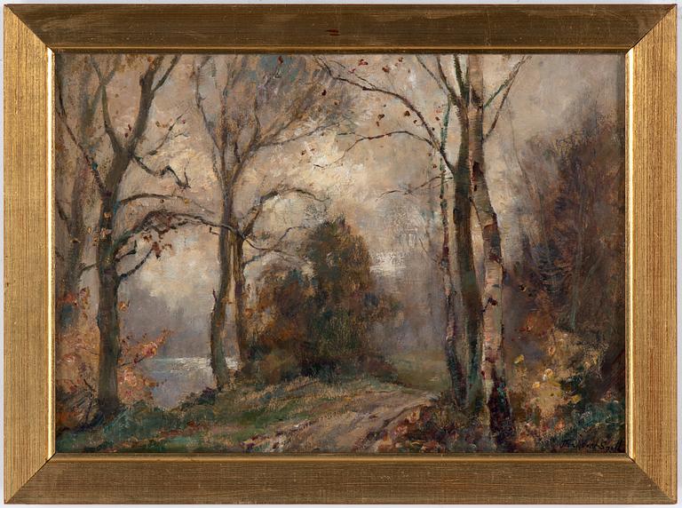 JAMES HERBERT SNELL, olja på duk uppklistrad på pannå, signerad.