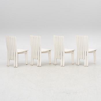 Alvar & Aino Aalto, an 'Aurino' garden furniture set with table and four chairs.