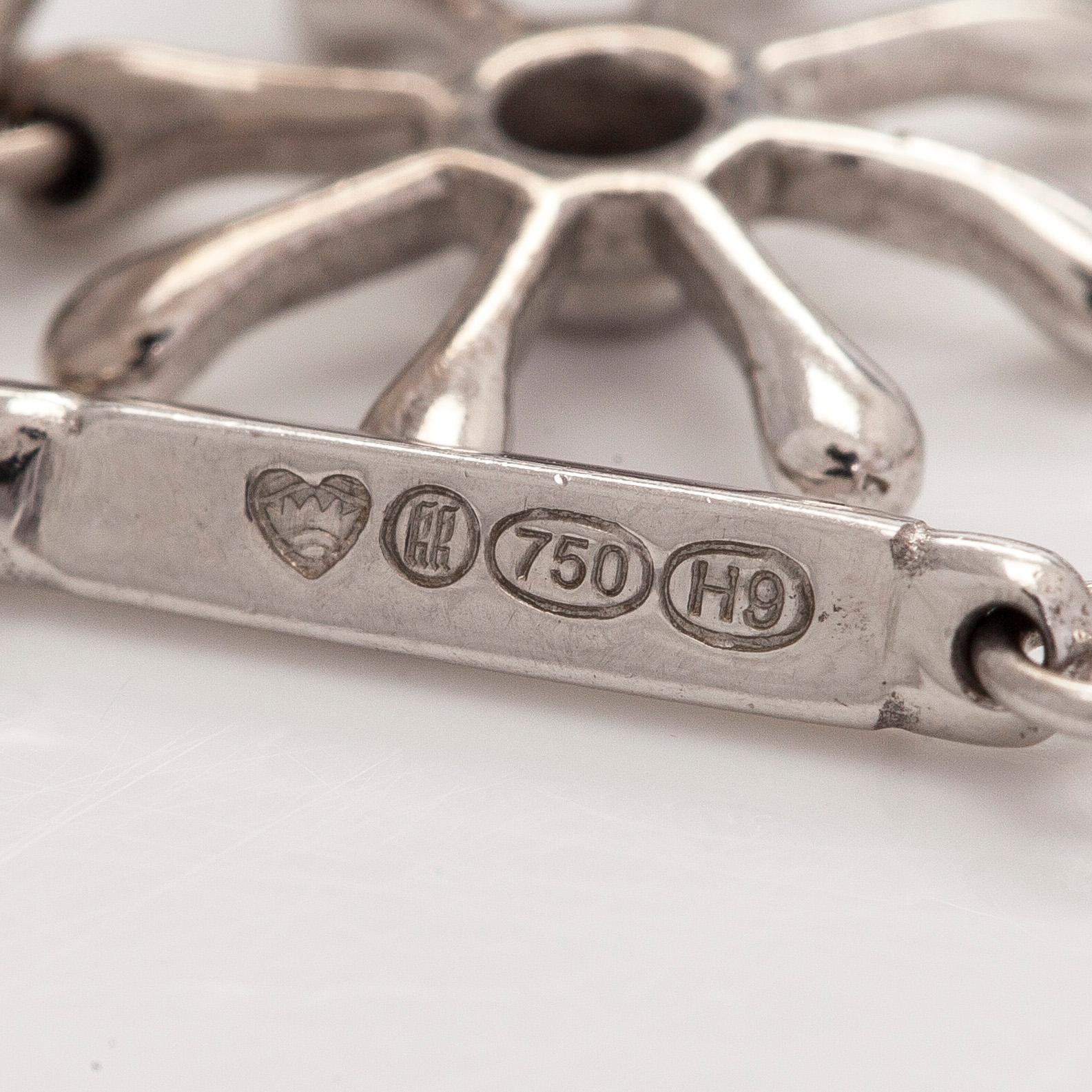 Kalevala Koru, armband, "Polaris", 18K vitguld och briljantslipade diamanter, Kirsti Doukas, 2009.