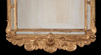 A Swedish Rococo 18th century mirror.