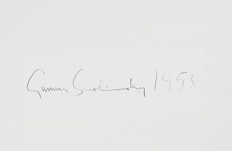 Gunnar Smoliansky, "Södermalm, 1958".