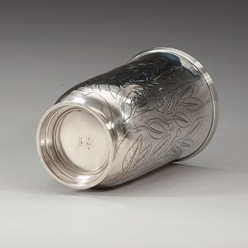 A W.A Bolin silver vase, Stockholm 1936.