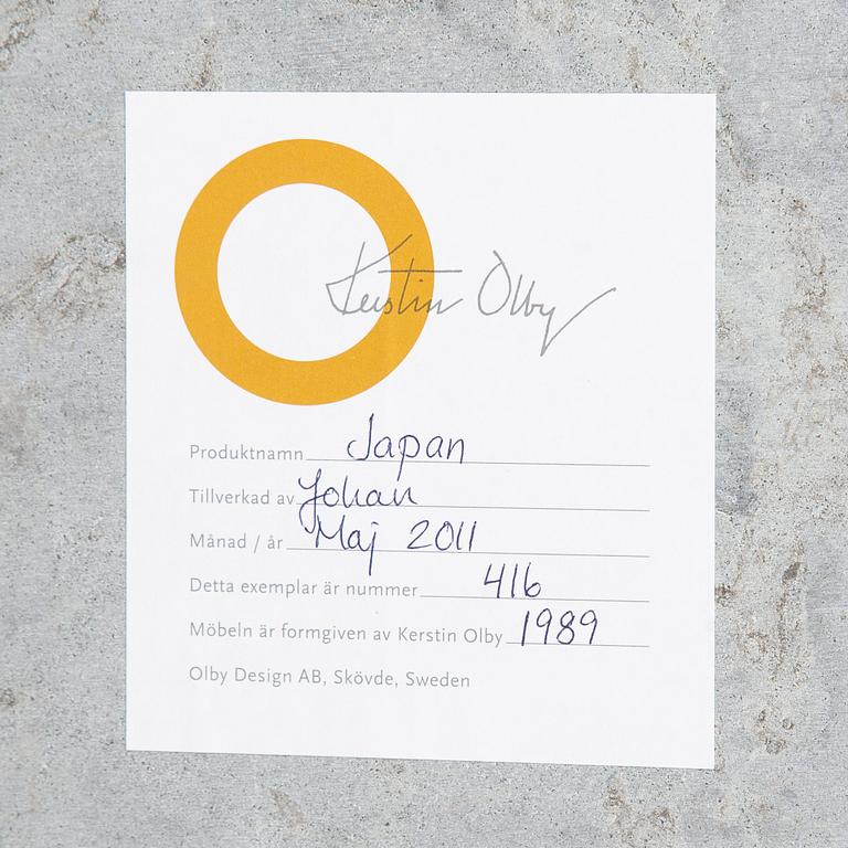 Kerstin Olby, soffbord, "Kina", 2000-tal.