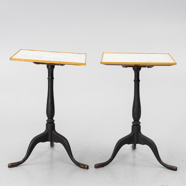 Fällbord, ett par, Sverige, omkring år 1800, Sengustavianska.