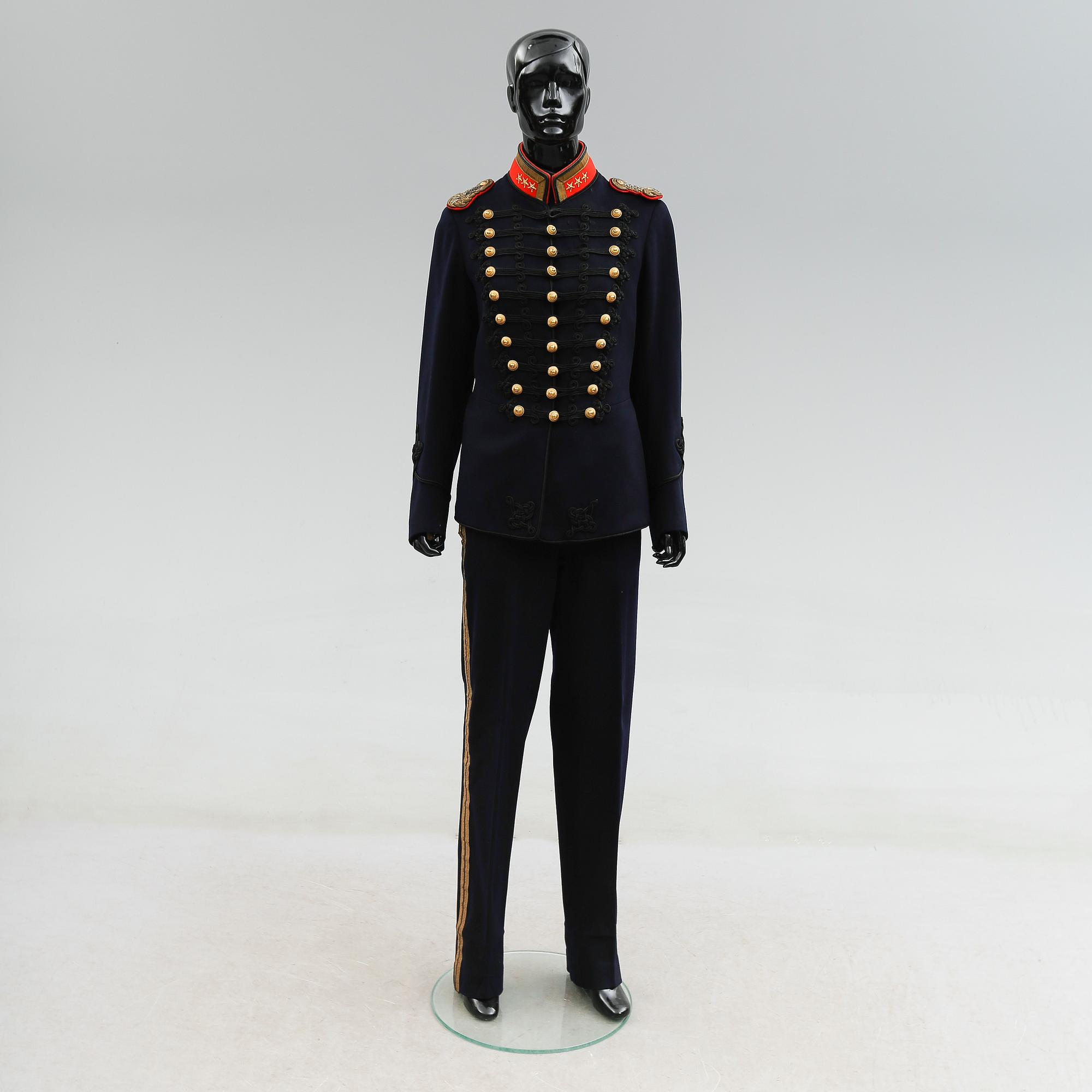 UNIFORM, m/1872, för artilleriöverste vid A6, Jönköping.