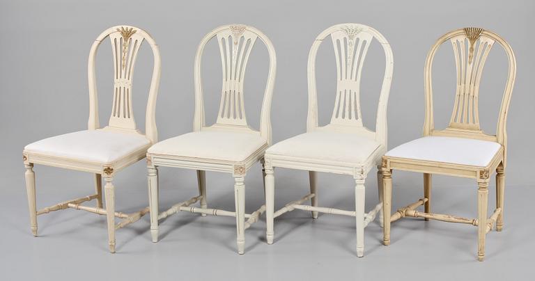STOLAR, 13 st, snarlika, gustaviansk stil, 1900-tal.