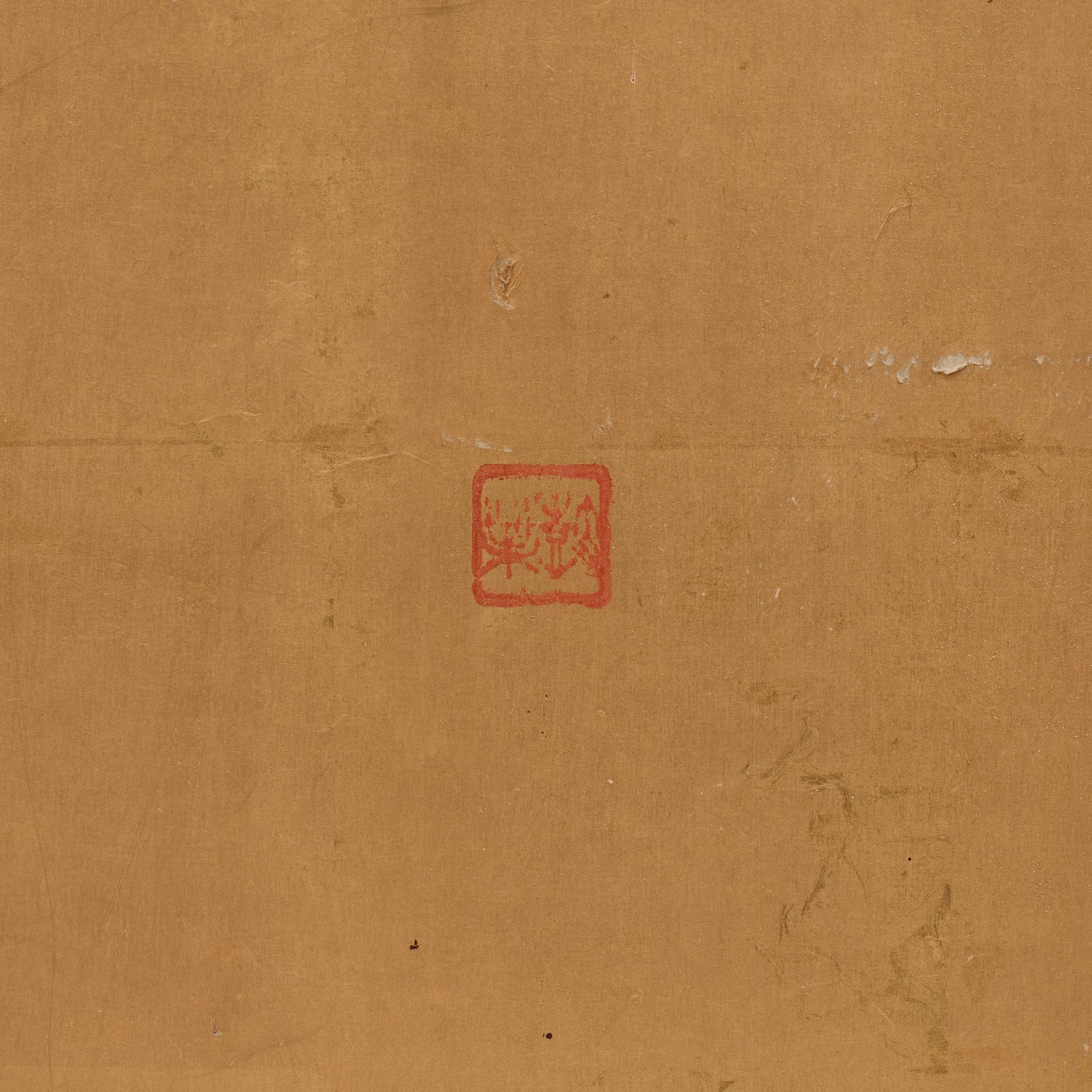 A Japanese six fold screen, early 20th Century.