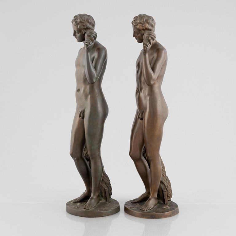 Hiram Powers, after, a pair of "Fisher Boy".