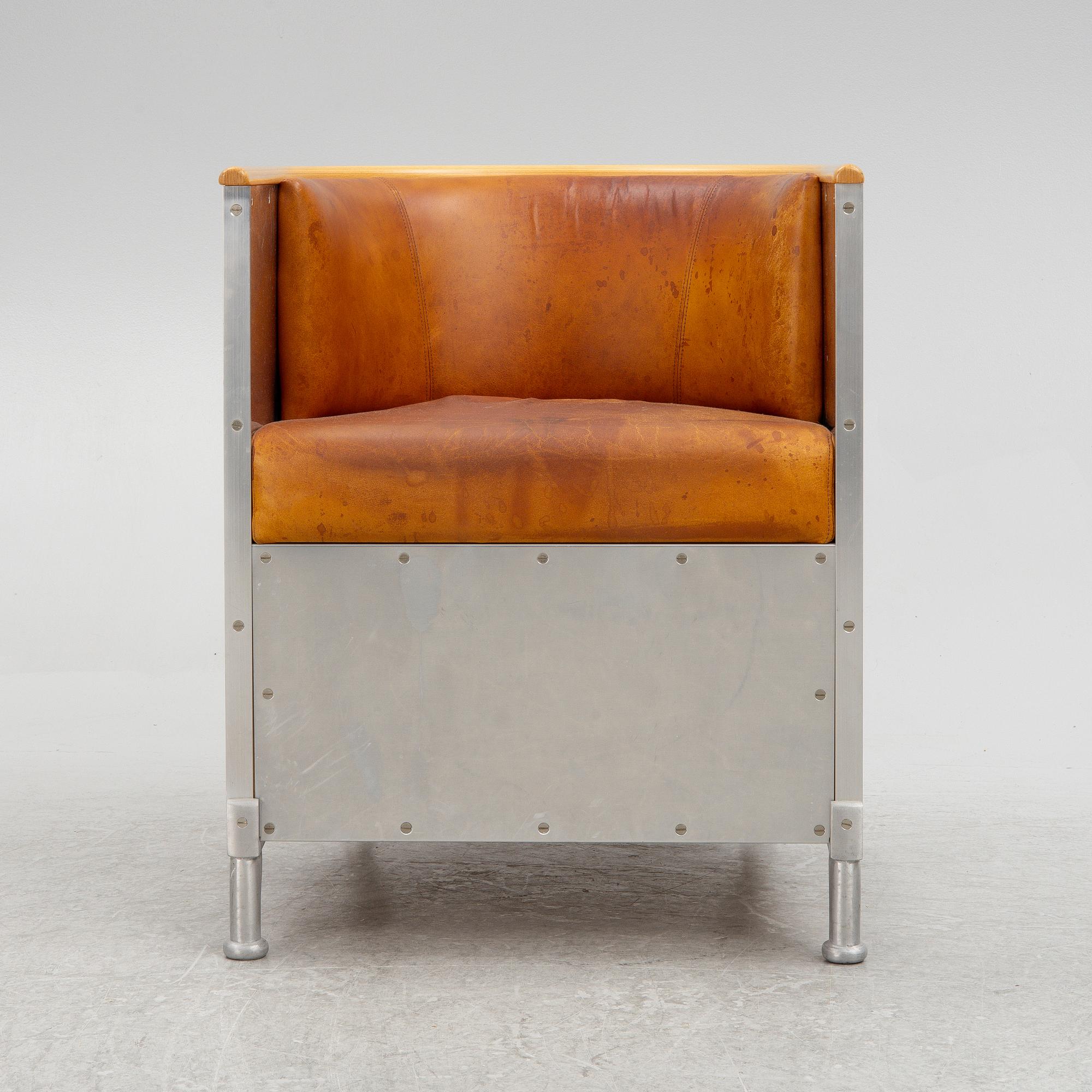 Mats Theselius, an "Aliminium" armchair, Källemo, Sweden.