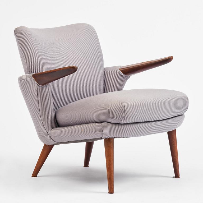 Ib Kofod-Larsen, a rare armchair model 423, Christensen & Larsen, Denmark, 1950s.