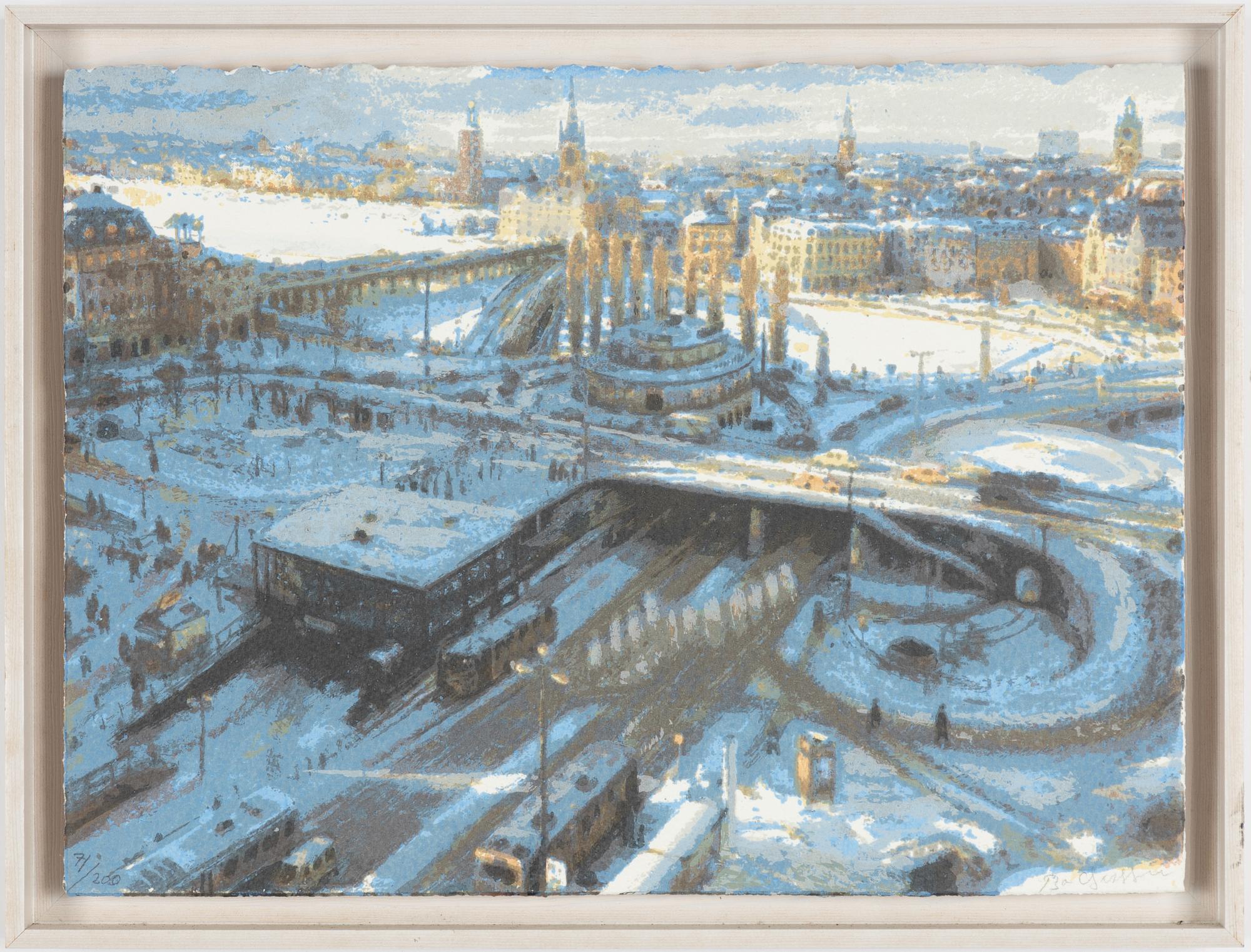 Bo Larsson, View over Slussen.