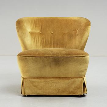 A 1940s Swedish Modern easy chair.