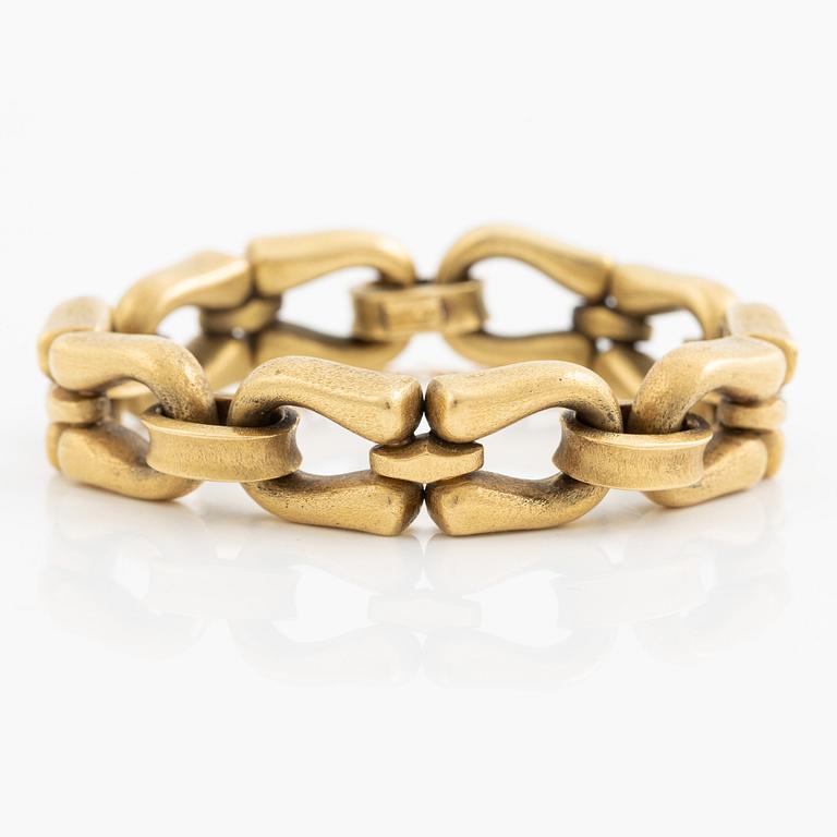 Bracelet 18K gold, satin-finished.